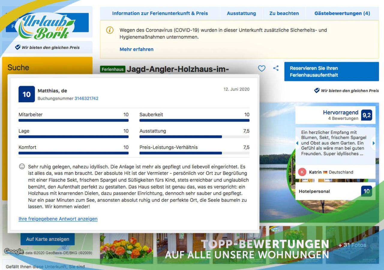 Jagd-Angler-Suite-04-Im-Wald-Am-See Kyritz Kültér fotó